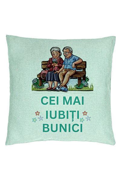 BEKZ Față de pernă pentru bunici 9, 40x40 cm, verde mentă
