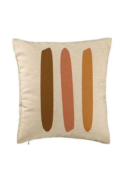 BEKZ Perna Decorativa, Model Abstracta 13, 40x40 cm, Bej, Husa Detasabila, Burduf