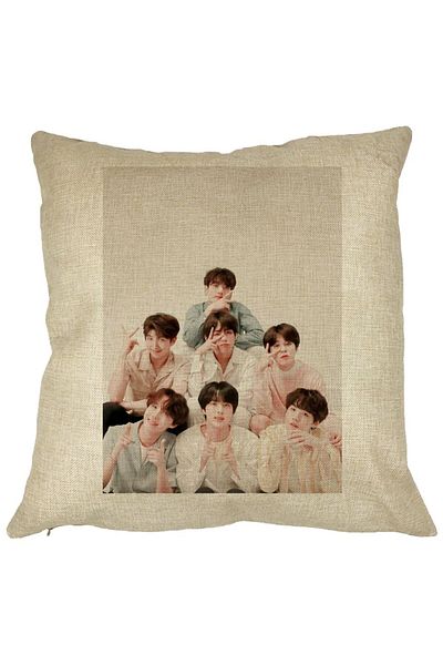 BEKZ Perna Decorativa BTS Army 7, 40×40 cm, Husa Detasabila, Burduf