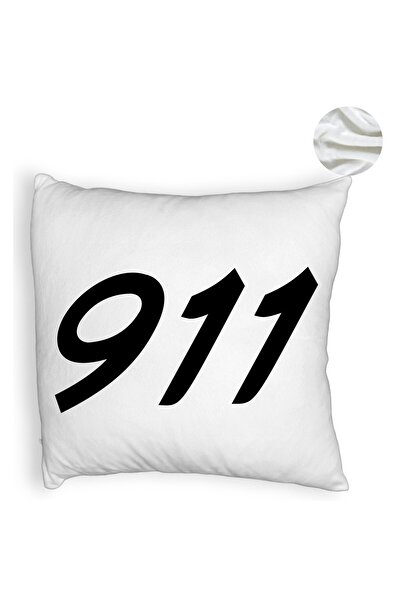 BEKZ Față de pernă pufoasă, model 911, 40x40 cm, albă