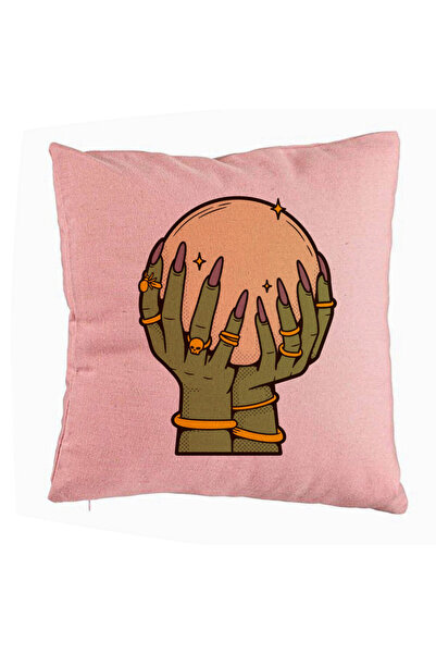 BEKZ Față de pernă cu motiv de Halloween, 9, 40x40 cm, roz