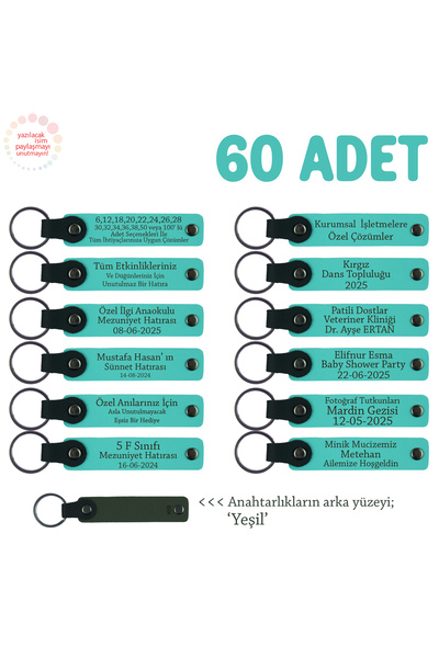 Miaju يتم توزيعها في جميع الاحتفالات المؤسسية، مجموعة من 60 قطعة، سلسلة مفاتي...