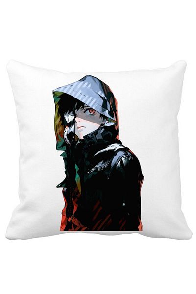 BEKZ Tokyo Ghoul Kaneki Pillowcase, 40x40 Cm, White, Matte