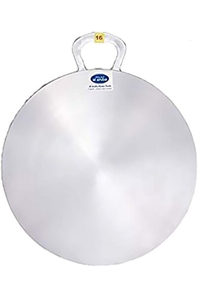 Generic ماكينة صنع التاوا/روتي/الرقاق العربية من الألومنيوم فضي مقاس 16 بوصة