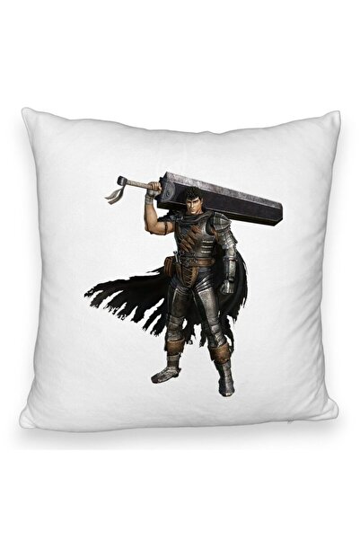 BEKZ Perna Decorativa Fluffy cu Berserk 2, 40x40 cm, Alba, Husa Detasabila, B...