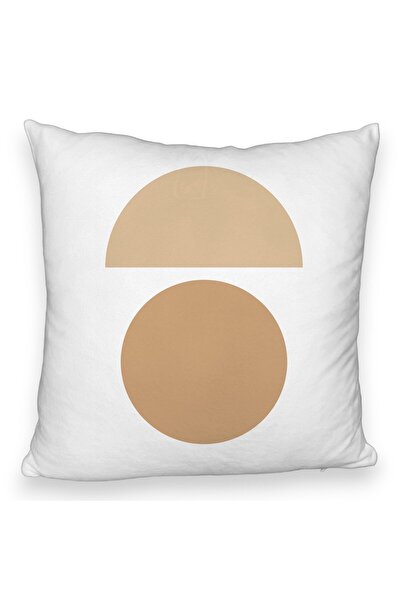 BEKZ Față de pernă pufoasă, model abstract creativ 9, 40x40 cm, albă