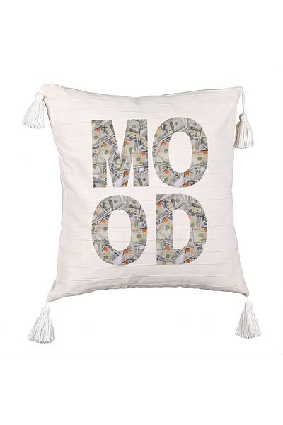 BEKZ Mood Fringed Pillowcase, 45x45 cm, With zipper