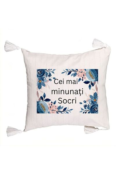 BEKZ Fringed Pillowcase for In-Laws 1, 45x45 cm, With zipper