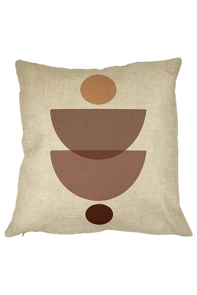 BEKZ Perna Decorativa cu Model Abstract Creativ 3,40x40 cm, Husa Detasabila, Burduf