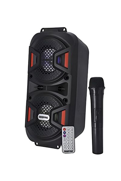 Geepas Rechargeable Portable Bluetooth Speaker with Handle – Powerful Sound, Built-in Battery