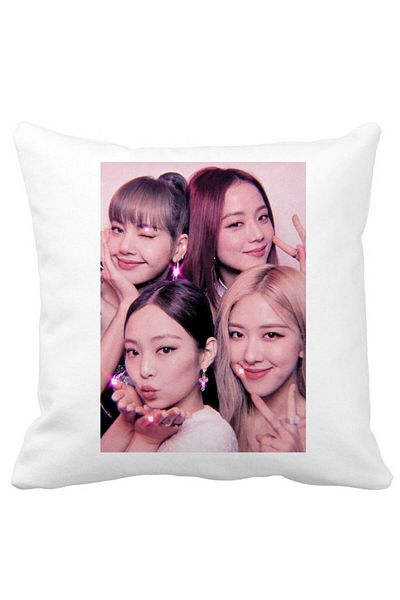 BEKZ Blackpink Pillowcase, Model 10, 40x40 Cm, White, Matte
