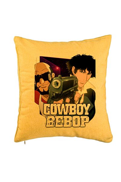 BEKZ Față de pernă Cowboy Bebop 3, 40x40 cm, galbenă