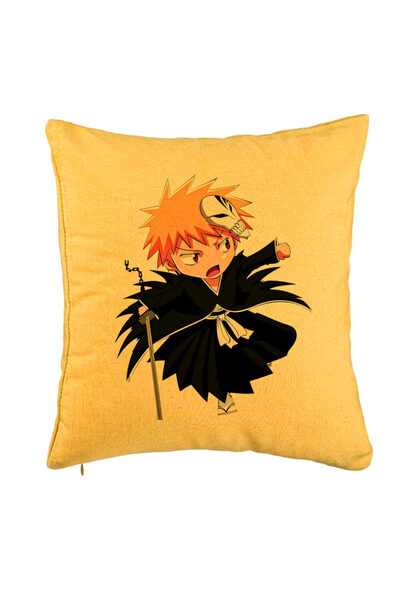 BEKZ Față de pernă Bleach Mini Ichigo, 40x40 cm, galbenă