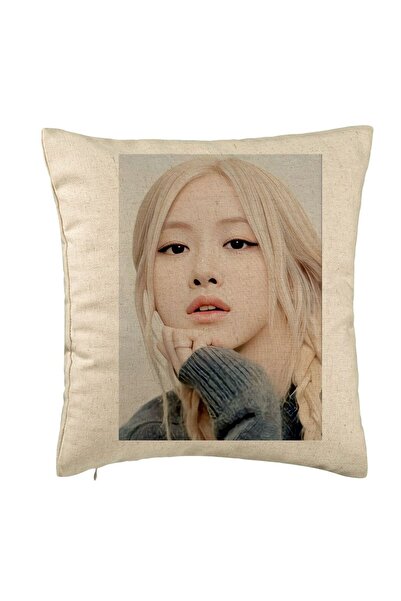 BEKZ Față de pernă Blackpink Rose 1, 40×40 cm, bej