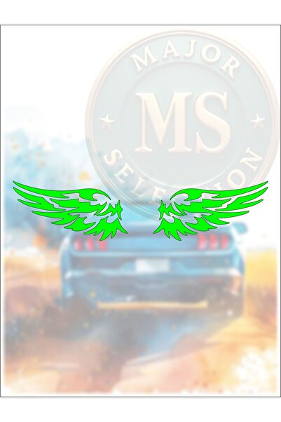 MS Major Selection مجموعة ملصقات جناح مكونة من قطعتين - ملصق سيارة أوتوماتيكي...