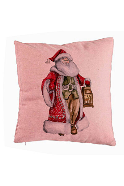 BEKZ Калъфка за възглавница с Дядо Коледа 1, 40x40 см, Розова