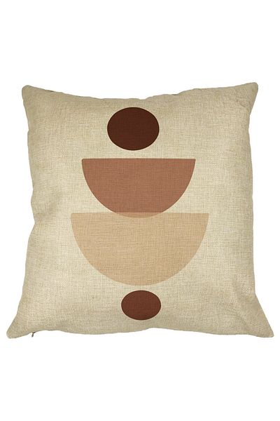 BEKZ Perna Decorativa cu Model Abstract Creativ 2,40x40 cm, Husa Detasabila, Burduf
