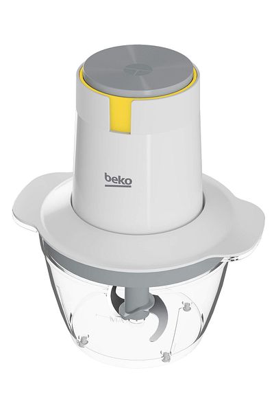 Beko Chp62522w Mini Chopper, 500 W, 0.5 L, 1 Speed, 2 Stainless Steel Knives, White