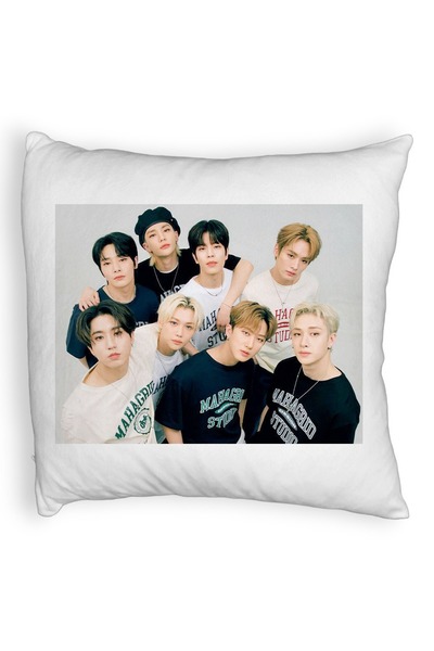 BEKZ Αφράτο Διακοσμητικό Μαξιλάρι, Stray Kids 5, 45×45 cm, Με φερμουάρ