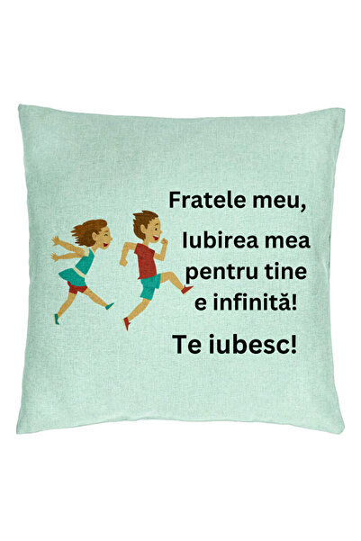 BEKZ Față de pernă My Brother 7, 40x40 cm, verde mentă