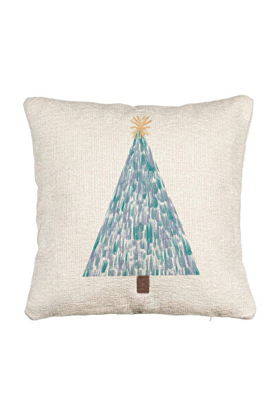 BEKZ Perna Decorativa Canapea cu tematica Craciun, Brad, 3, 40x40 cm, Cu fermoar