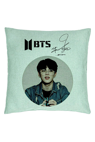 BEKZ Față de pernă BTS Jimin, 40x40 cm, verde mentă