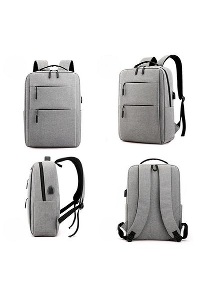 OEM Geantă multifuncțională pentru laptop cu port de încărcare USB, elegantă și casual pentru afaceri/călătorii, impermeabilă, rezistentă la apă