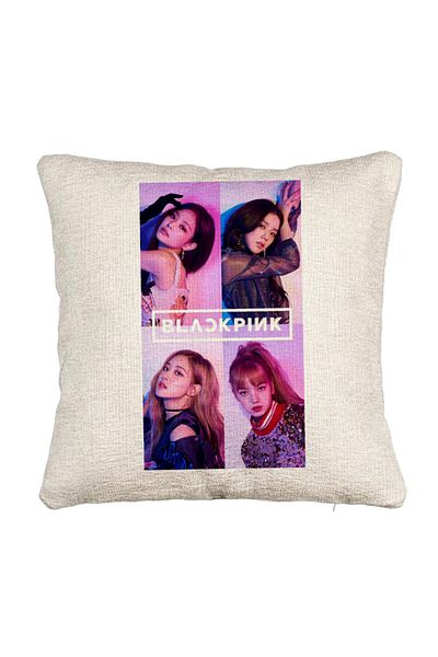 BEKZ Fata de perna Canapea BlackPink, 5, 40x40 cm, Cu fermoar