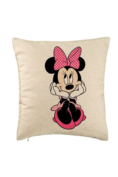 BEKZ Față de pernă, model pentru copii Minnie Mouse, 40x40 cm, bej