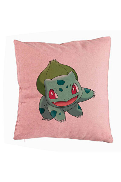 BEKZ Față de pernă, model pentru copii Bulbasaur, 40x40 cm, roz