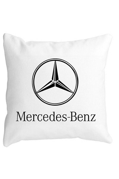 BEKZ Perna Decorativa Patrata Mercedes, 40x40 cm, Alba, Mata, Husa Detasabila, Burduf