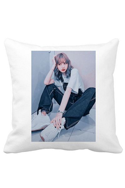BEKZ Blackpink Lisa 3 Pillowcase, 40×40 Cm, White, Matte