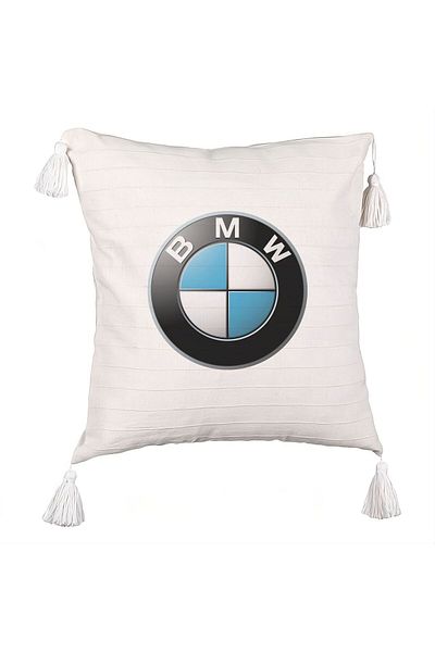 BEKZ Fringed Pillowcase, BMW, 45×45 cm, With zipper