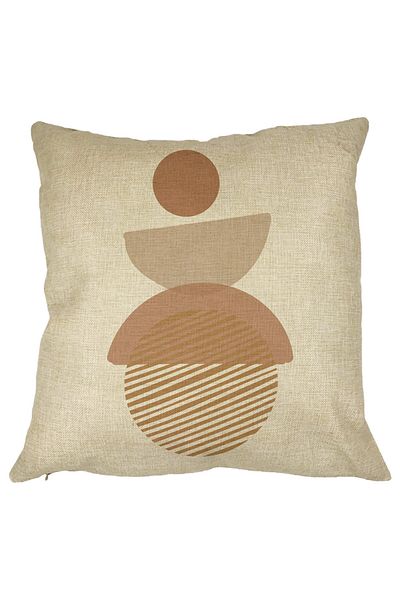 BEKZ Perna Decorativa cu ModeI Abstract Creativ 1,40x40 cm, Husa Detasabila, Burduf
