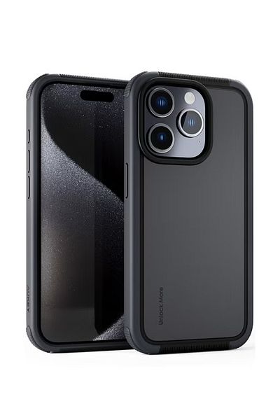 AUKEY UrbanGuard Elite - Magnetic Hard-shell iPhone15 Pro Case - PC-UG10D Black