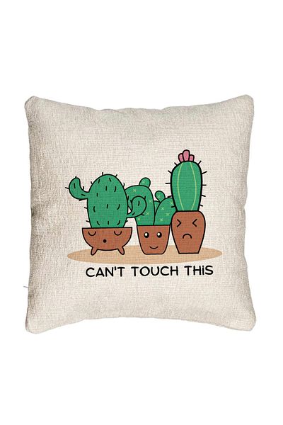 BEKZ Perna Decorativa Canapea, Model Cactus Can&apos;t Touch This, 40x40 cm, Cu fermoar