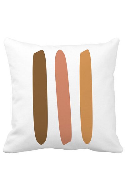BEKZ Abstract Pillowcase 1.40x40 Cm, White, Matte