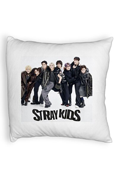 BEKZ Αφράτη μαξιλαροθήκη, Stray Kids 6, 45×45 cm, Με φερμουάρ