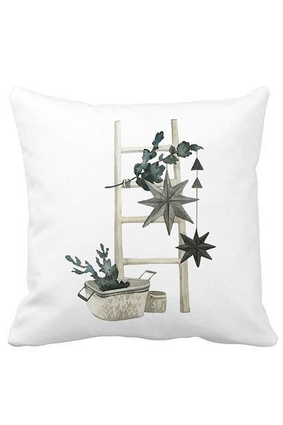 BEKZ Christmas Themed Pillowcase, 12, 40x40 Cm, White, Matte