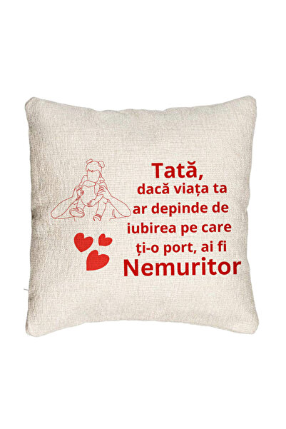 BEKZ Fata de perna Canapea, Model pentru Tata 2, 40x40 cm, Cu fermoar