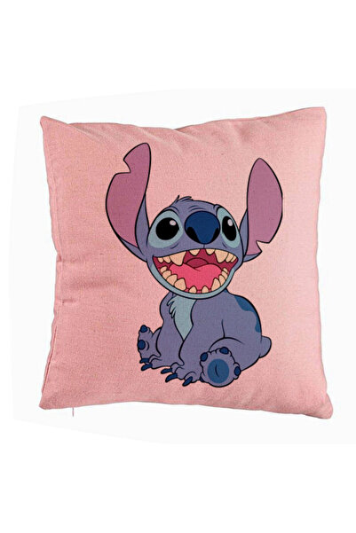 BEKZ Perna Decorativa, Model Lino din Desene Animate, 40x40 cm, Roz, Husa Det...