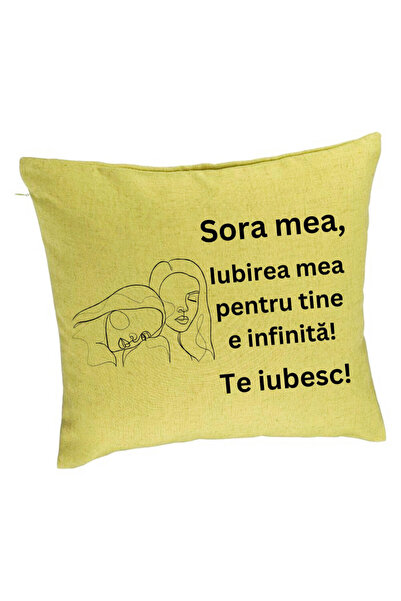 BEKZ Μαξιλαροθήκη My Sister 7, 40x40 εκ., Πράσινο