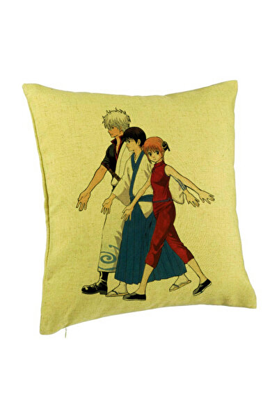 BEKZ Perna Decorativa cu Gintama, 40x40 cm, Verde, Husa Detasabila, Burduf