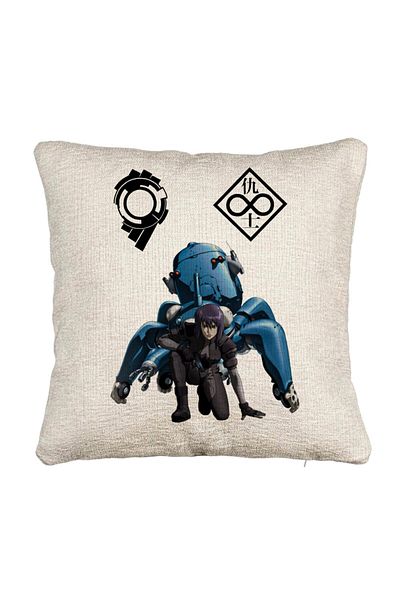 BEKZ Fata de perna Canapea cu Ghost in the Shell, 40x40 cm, Cu fermoar
