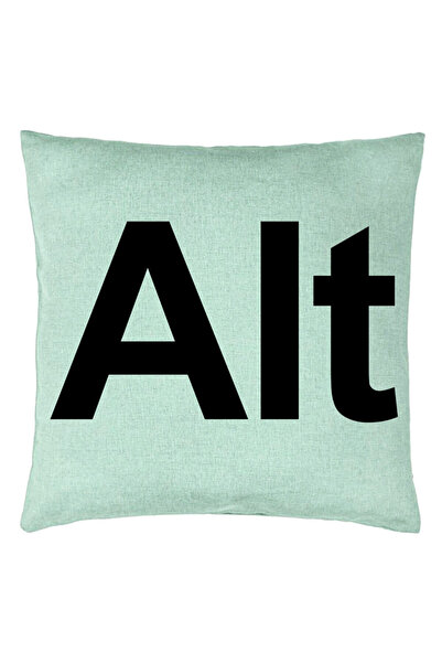 BEKZ Perna Decorativa, Model Alt, 40x40 cm, Verde Menta, Husa Detasabila, Burduf