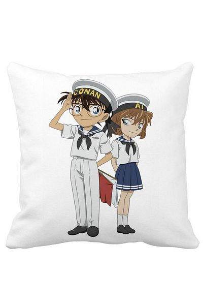 BEKZ Detective Conan 2 Pillowcase, 40x40 Cm, White, Matte
