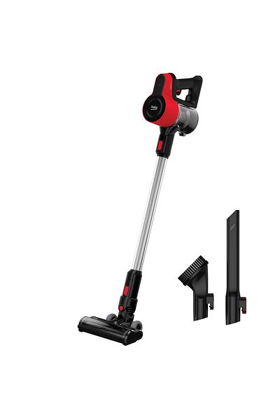 Beko Aspirator vertical BEKO ErgoClean VRT50121VR, 0.55l, 21.6V, Autonomie maximă 45 min, Roșu