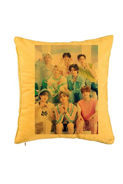BEKZ Μαξιλαροθήκη, Stray Kids 2, 40x40 εκ., Κίτρινη