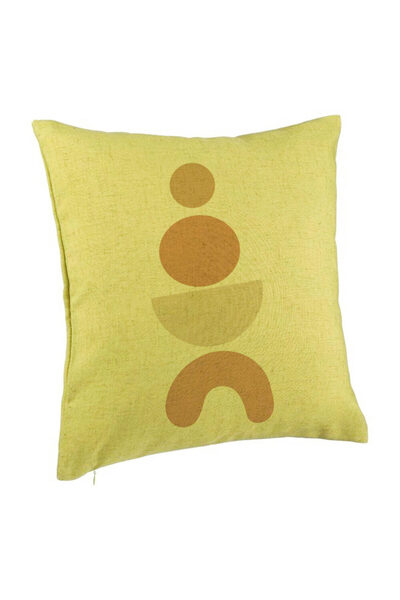 BEKZ Perna Decorativa, Model Abstract Creativ 6, 40x40 cm, Verde, Husa Detasa...