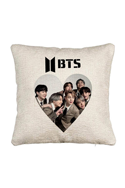 BEKZ Fata de perna Canapea BTS Army 4, 40x40 cm, Cu fermoar
